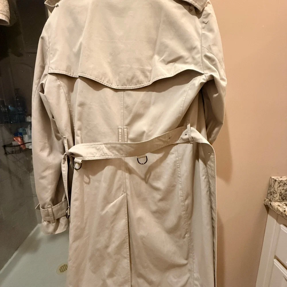 Burberry Beige Double-Breasted Trench Coat - Picture 6 of 6